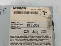 2006 Nissan Maxima Radio AM FM Cd Player Receiver Replacement P/N:28188 ZK01A Fits OEM Used Auto Parts - Oemusedautoparts1.c