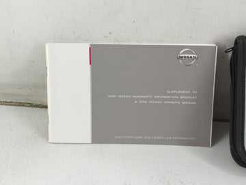 2006 Nissan Murano Owners Manual Book Guide P/N:CA016 OEM Used Auto Parts