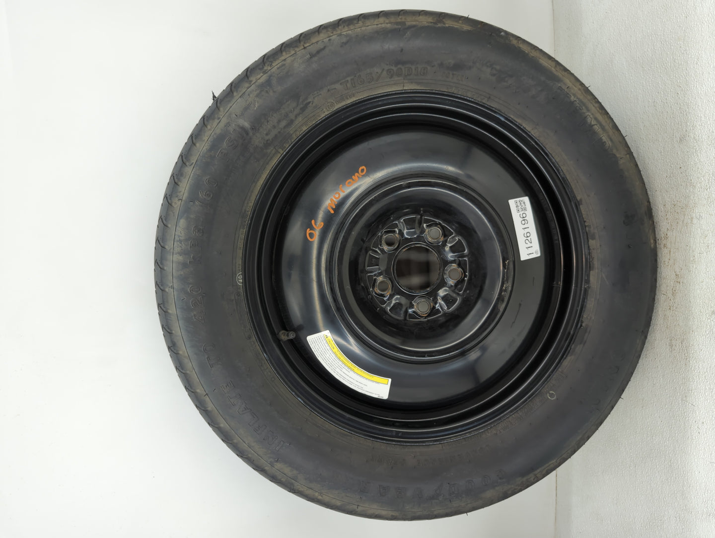 2003-2015 Nissan Murano Spare Donut Tire Wheel Rim Oem - Oemusedautoparts1.com