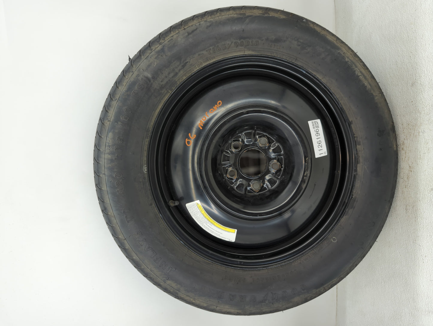 2003-2015 Nissan Murano Spare Donut Tire Wheel Rim Oem - Oemusedautoparts1.com