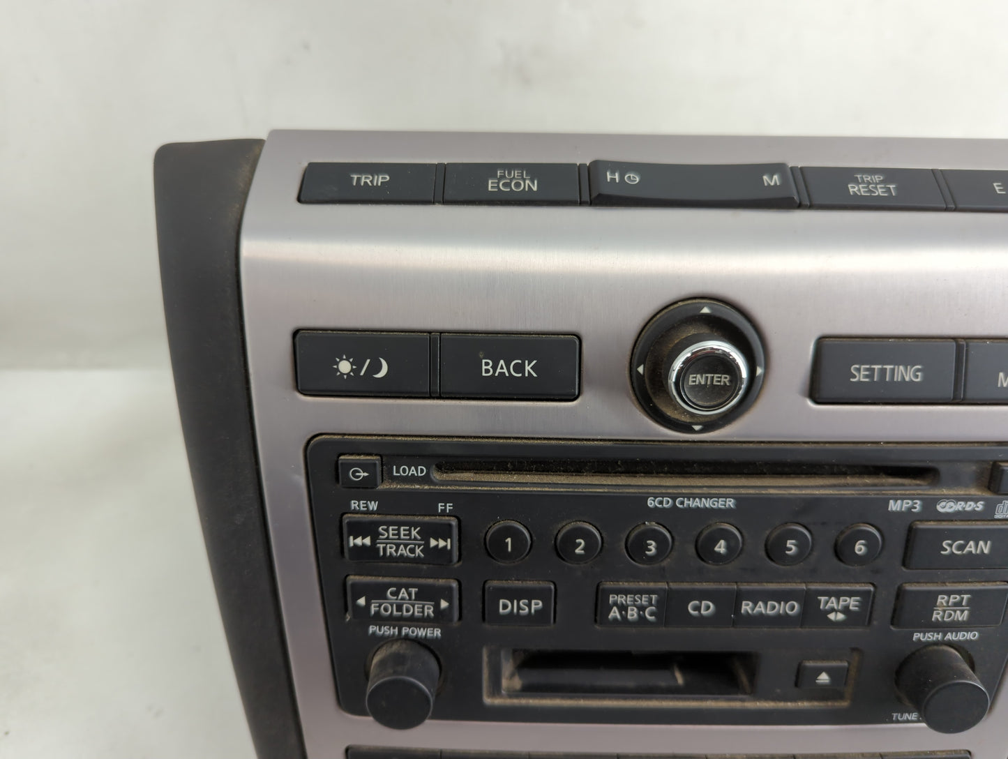 2006-2007 Nissan Murano Radio AM FM Cd Player Receiver Replacement P/N:28188 CC200 Fits Fits 2006 2007 OEM Used Auto Parts -