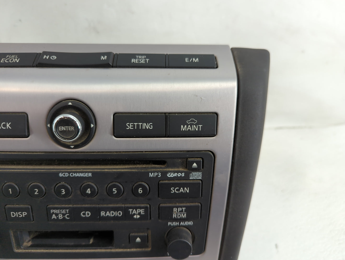 2006-2007 Nissan Murano Radio AM FM Cd Player Receiver Replacement P/N:28188 CC200 Fits Fits 2006 2007 OEM Used Auto Parts -