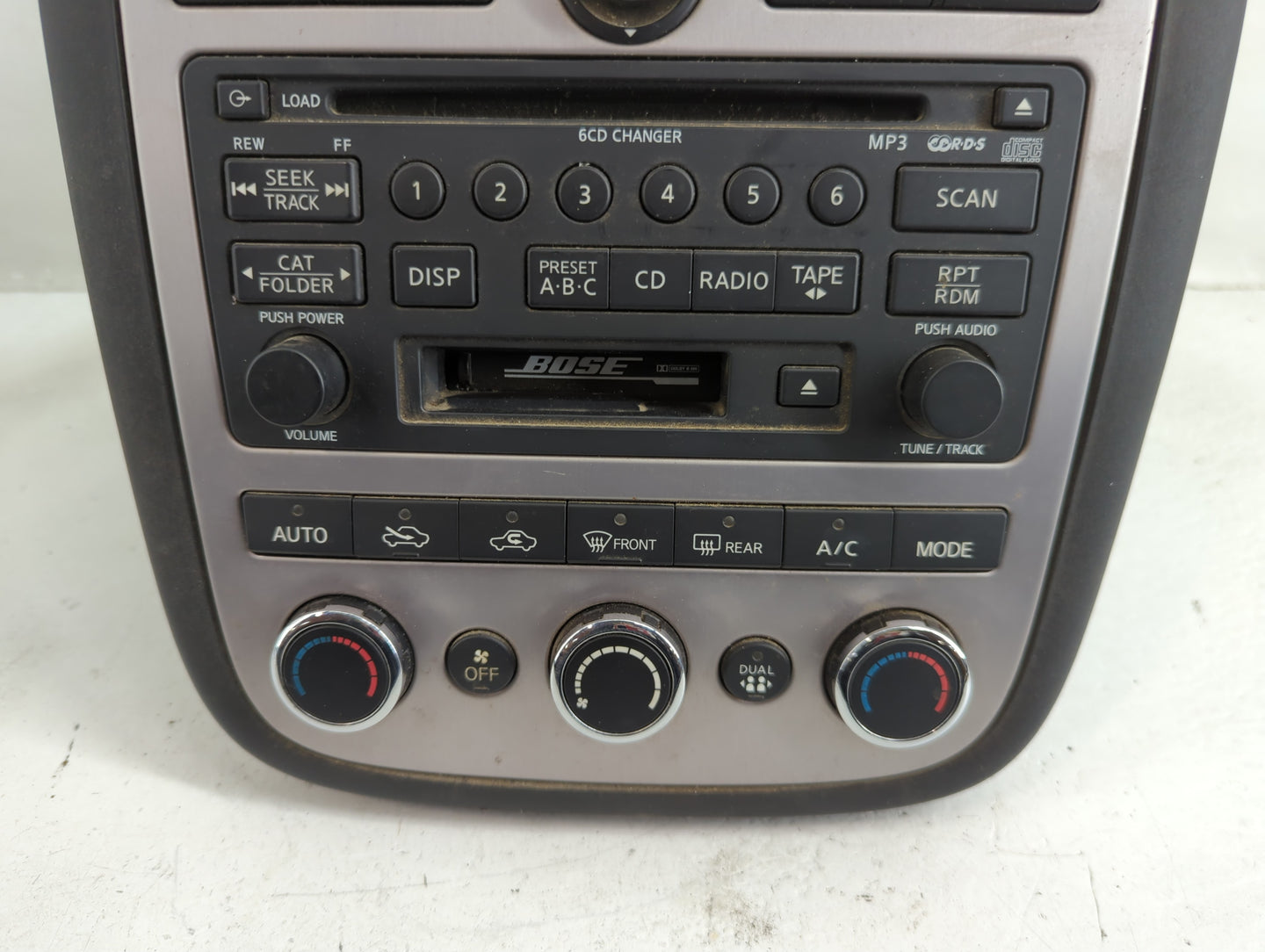 2006-2007 Nissan Murano Radio AM FM Cd Player Receiver Replacement P/N:28188 CC200 Fits Fits 2006 2007 OEM Used Auto Parts -