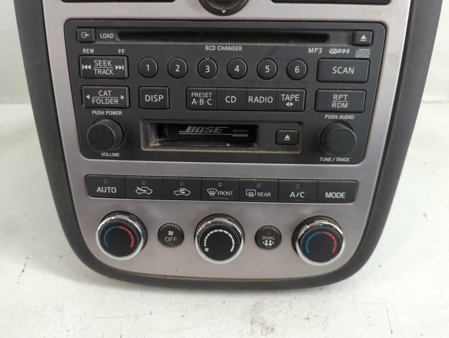 2006-2007 Nissan Murano Radio AM FM Cd Player Receiver Replacement P/N:28188 CC200 Fits Fits 2006 2007 OEM Used Auto Parts -