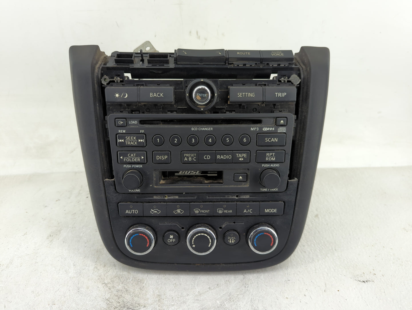 2006-2007 Nissan Murano Radio AM FM Cd Player Receiver Replacement P/N:28188 CC200 Fits Fits 2006 2007 OEM Used Auto Parts -