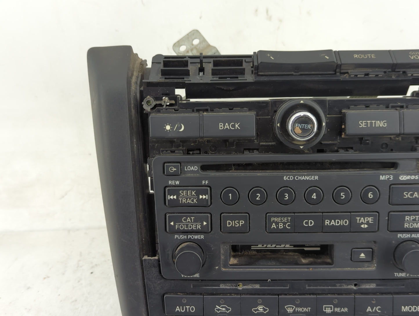 2006-2007 Nissan Murano Radio AM FM Cd Player Receiver Replacement P/N:28188 CC200 Fits Fits 2006 2007 OEM Used Auto Parts -