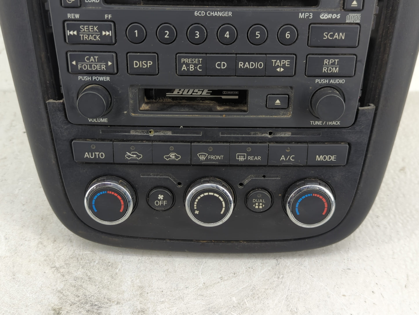 2006-2007 Nissan Murano Radio AM FM Cd Player Receiver Replacement P/N:28188 CC200 Fits Fits 2006 2007 OEM Used Auto Parts -