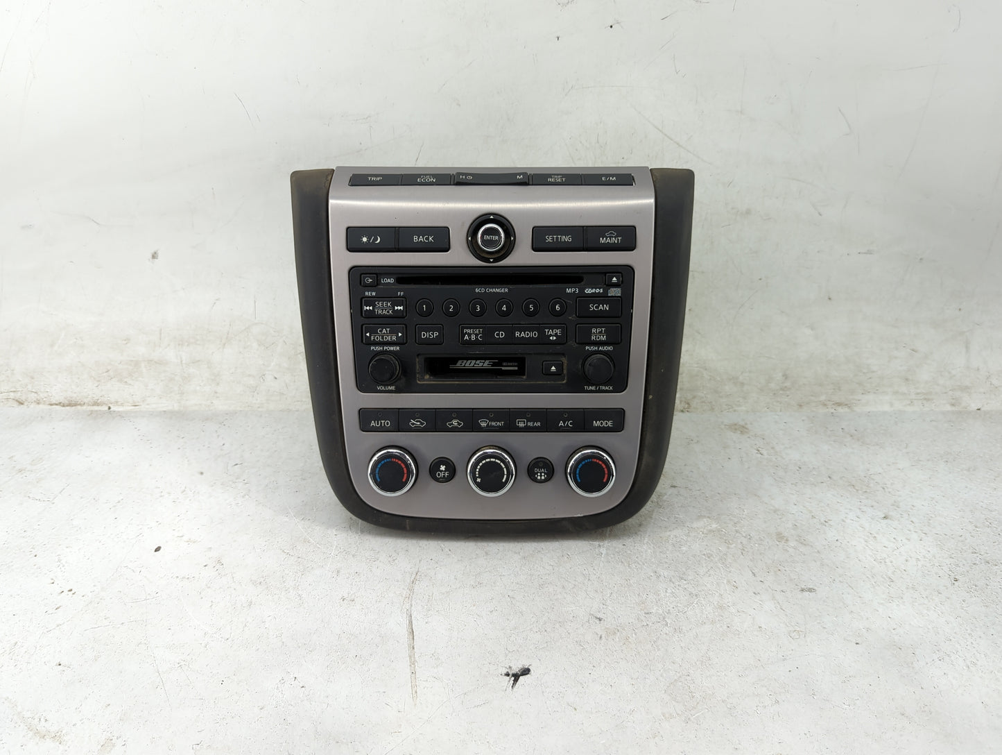 2006-2007 Nissan Murano Radio AM FM Cd Player Receiver Replacement P/N:28188CC200 PN-2764H Fits Fits 2006 2007 OEM Used Auto