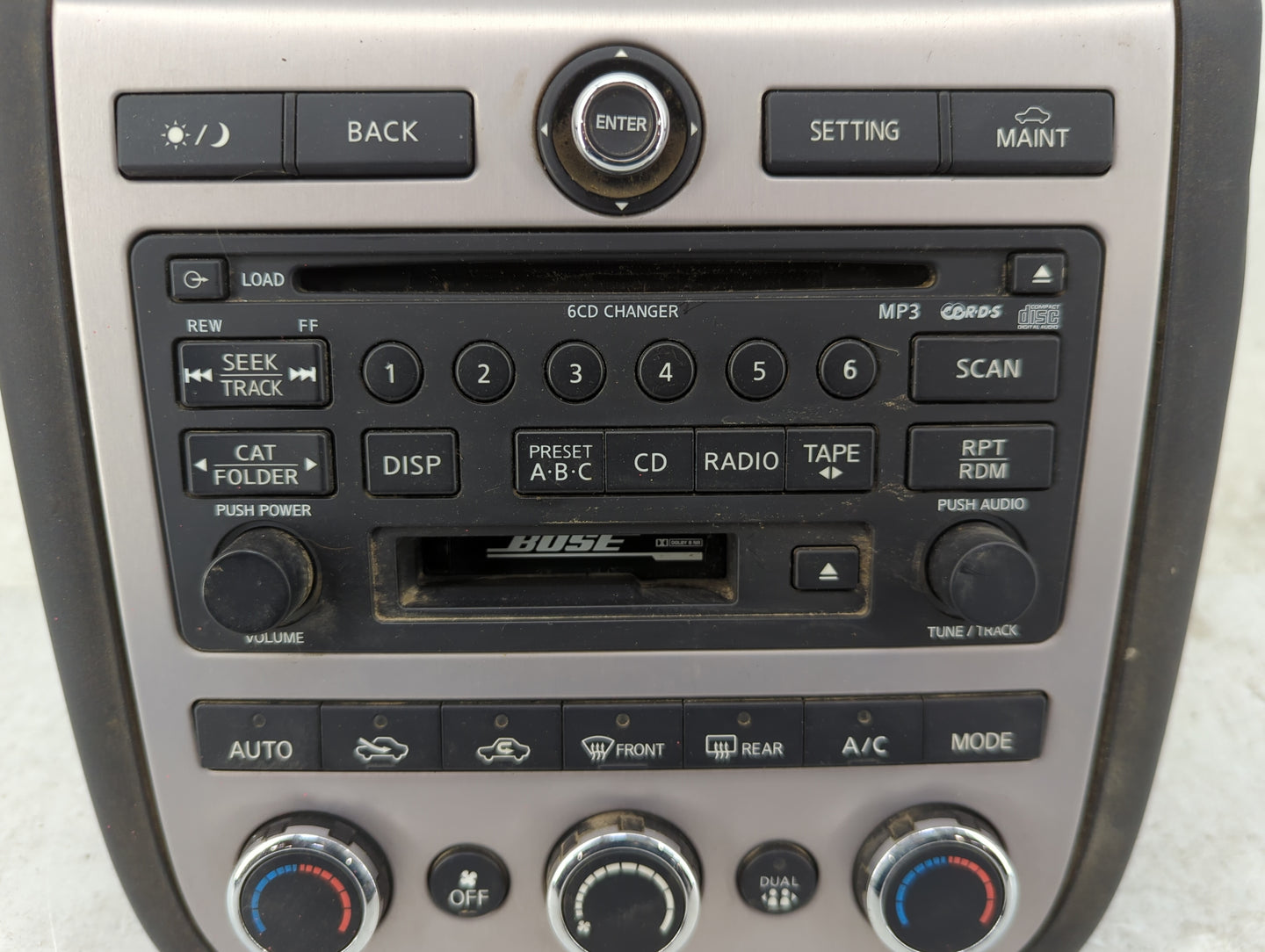 2006-2007 Nissan Murano Radio AM FM Cd Player Receiver Replacement P/N:28188CC200 PN-2764H Fits Fits 2006 2007 OEM Used Auto