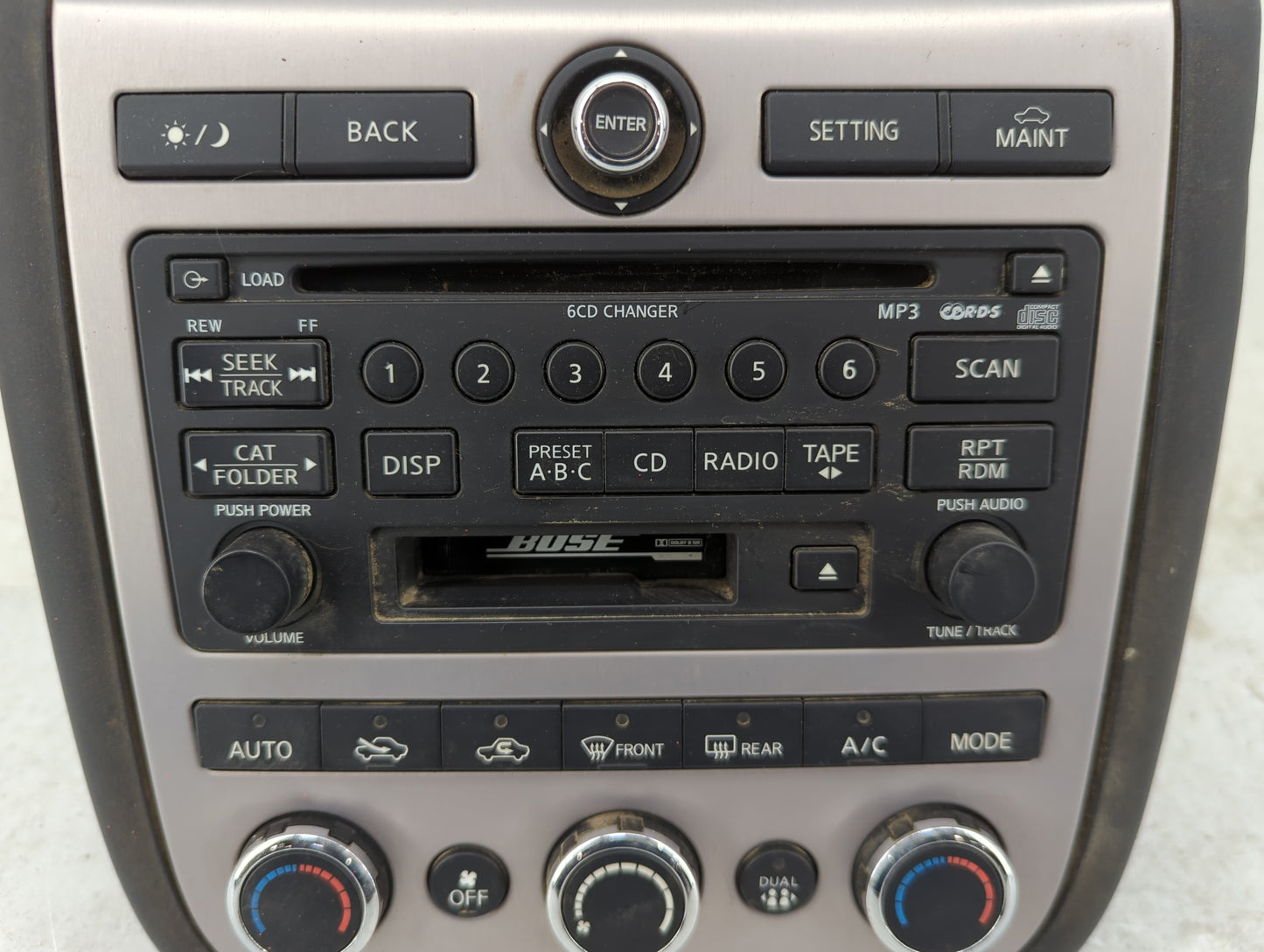 2006-2007 Nissan Murano Radio AM FM Cd Player Receiver Replacement P/N:28188CC200 PN-2764H Fits Fits 2006 2007 OEM Used Auto