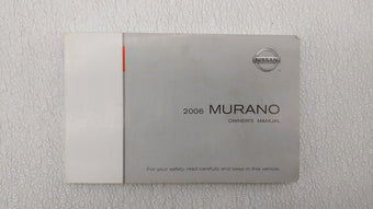 compare product 2006 Nissan Murano Owners Manual Book Guide OEM Used Auto Parts