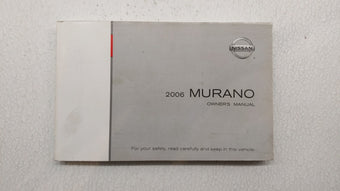 compare product 2006 Nissan Murano Owners Manual Book Guide P/N:OM6E-OZ50U0 OEM Used Auto Parts
