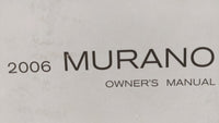 2006 Nissan Murano Owners Manual Book Guide OEM Used Auto Parts - Oemusedautoparts1.com