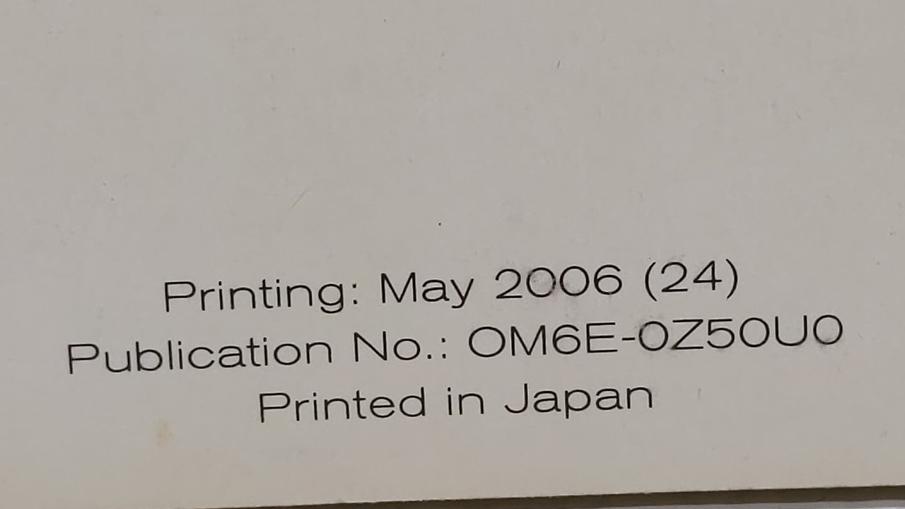 2006 Nissan Murano Owners Manual Book Guide OEM Used Auto Parts - Oemusedautoparts1.com