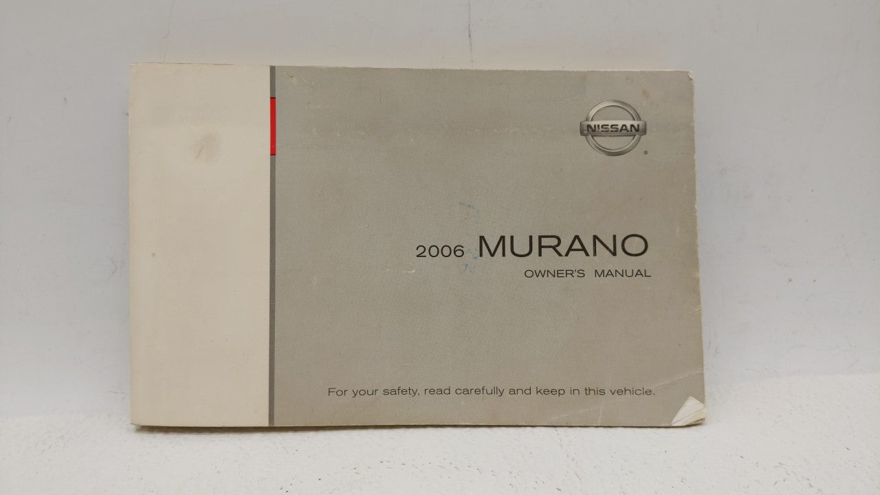 2006 Nissan Murano Owners Manual Book Guide OEM Used Auto Parts - Oemusedautoparts1.com