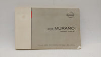 2006 Nissan Murano Owners Manual Book Guide OEM Used Auto Parts - Oemusedautoparts1.com