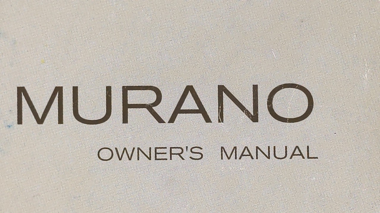 2006 Nissan Murano Owners Manual Book Guide OEM Used Auto Parts - Oemusedautoparts1.com