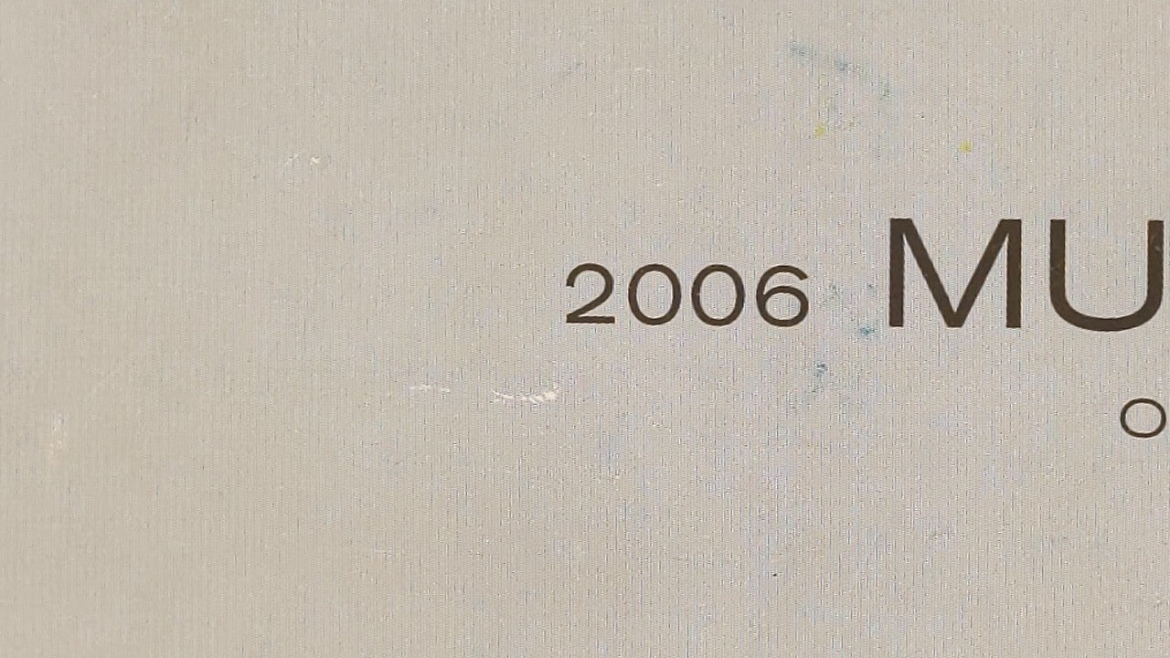 2006 Nissan Murano Owners Manual Book Guide OEM Used Auto Parts - Oemusedautoparts1.com