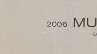 2006 Nissan Murano Owners Manual Book Guide OEM Used Auto Parts - Oemusedautoparts1.com