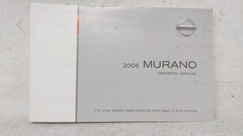 compare product 2006 Nissan Murano Owners Manual Book Guide OEM Used Auto Parts