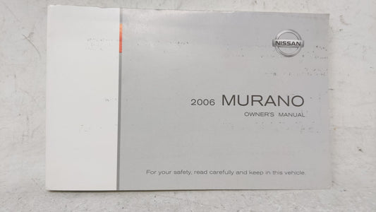 2006 Nissan Murano Owners Manual Book Guide OEM Used Auto Parts - Oemusedautoparts1.com