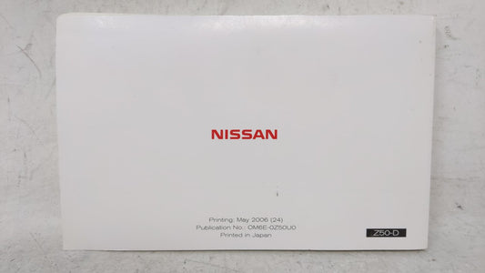 2006 Nissan Murano Owners Manual Book Guide OEM Used Auto Parts