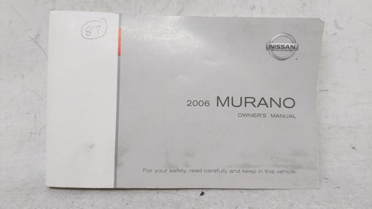 2006 Nissan Murano Owners Manual Book Guide OEM Used Auto Parts - Oemusedautoparts1.com