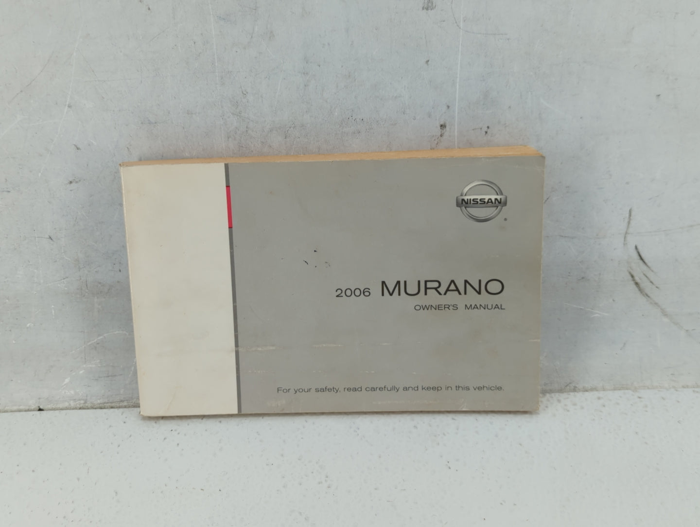 2006 Nissan Murano Owners Manual Book Guide P/N:OM6E 0Z50U0 OEM Used Auto Parts - Oemusedautoparts1.com