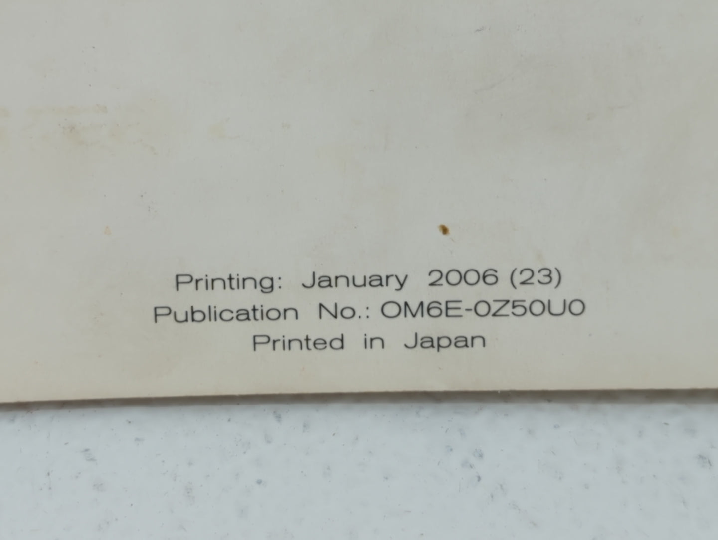 2006 Nissan Murano Owners Manual Book Guide P/N:OM6E 0Z50U0 OEM Used Auto Parts - Oemusedautoparts1.com