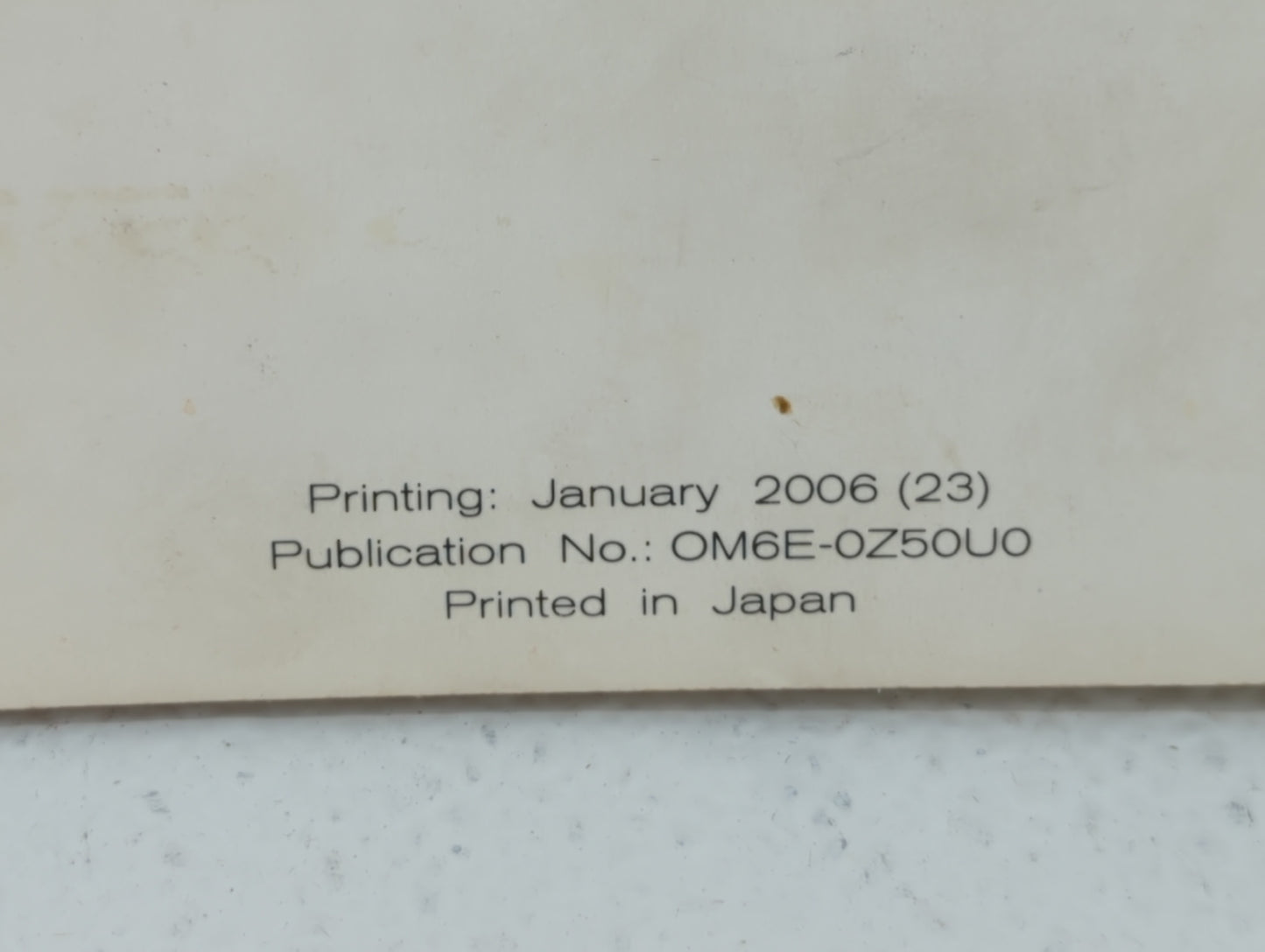 2006 Nissan Murano Owners Manual Book Guide P/N:OM6E 0Z50U0 OEM Used Auto Parts - Oemusedautoparts1.com