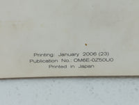 2006 Nissan Murano Owners Manual Book Guide P/N:OM6E 0Z50U0 OEM Used Auto Parts - Oemusedautoparts1.com