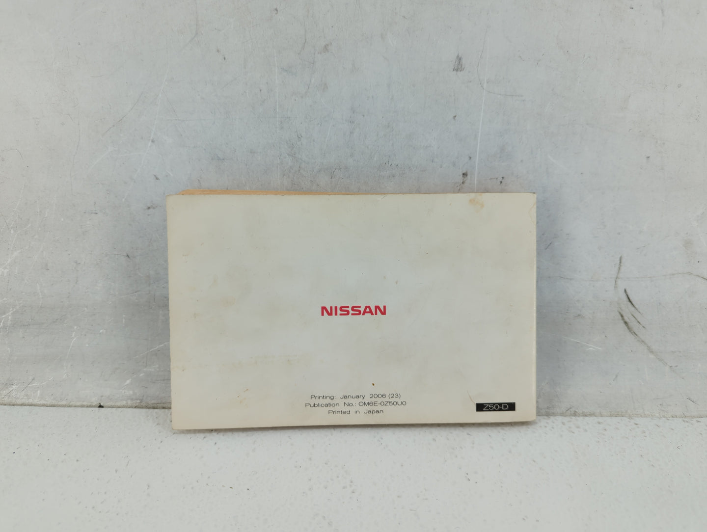 2006 Nissan Murano Owners Manual Book Guide P/N:OM6E 0Z50U0 OEM Used Auto Parts - Oemusedautoparts1.com