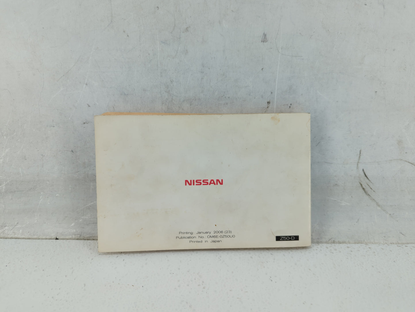 2006 Nissan Murano Owners Manual Book Guide P/N:OM6E 0Z50U0 OEM Used Auto Parts - Oemusedautoparts1.com