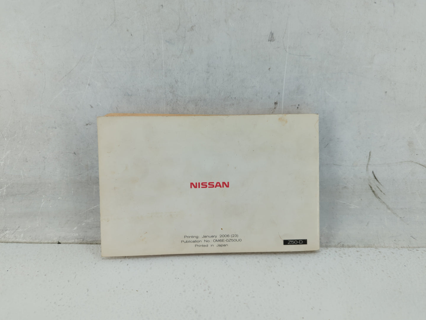 2006 Nissan Murano Owners Manual Book Guide P/N:OM6E 0Z50U0 OEM Used Auto Parts - Oemusedautoparts1.com