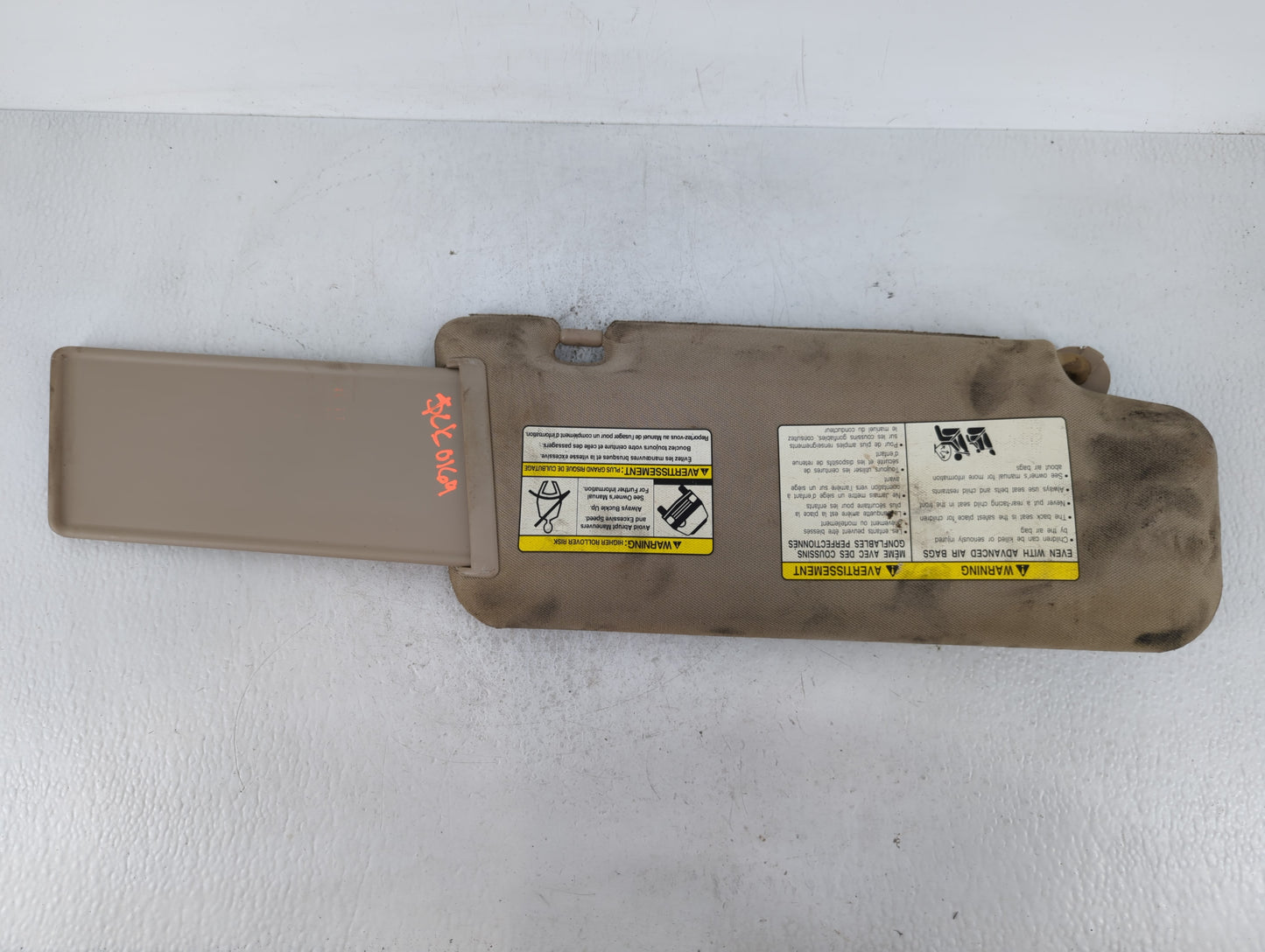 2006-2007 Nissan Murano Sun Visor Shade Replacement Driver Left Mirror Fits Fits 2006 2007 OEM Used Auto Parts - Oemusedauto