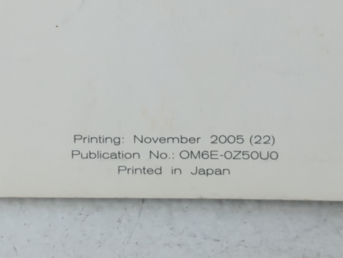 2006 Nissan Murano Owners Manual Book Guide OEM Used Auto Parts - Oemusedautoparts1.com