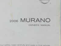 2006 Nissan Murano Owners Manual Book Guide OEM Used Auto Parts - Oemusedautoparts1.com