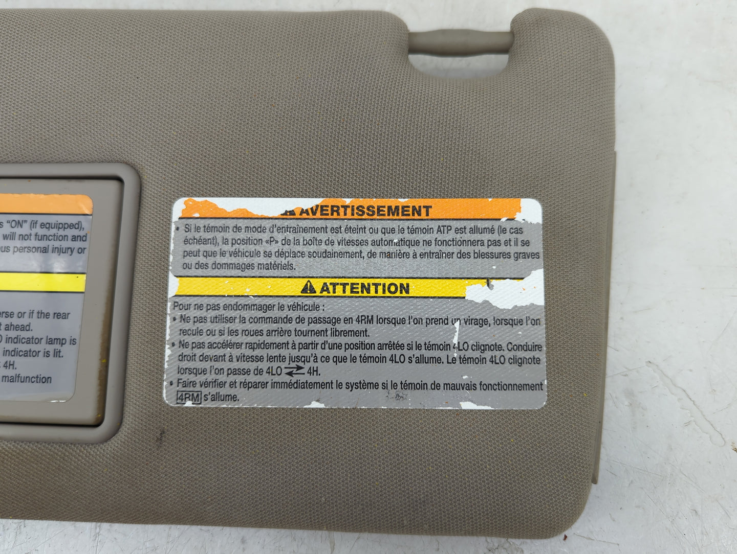 2005-2012 Nissan Pathfinder Sun Visor Shade Replacement Driver Left Mirror Fits Fits 2005 2006 2007 2008 2009 2010 2011 2012