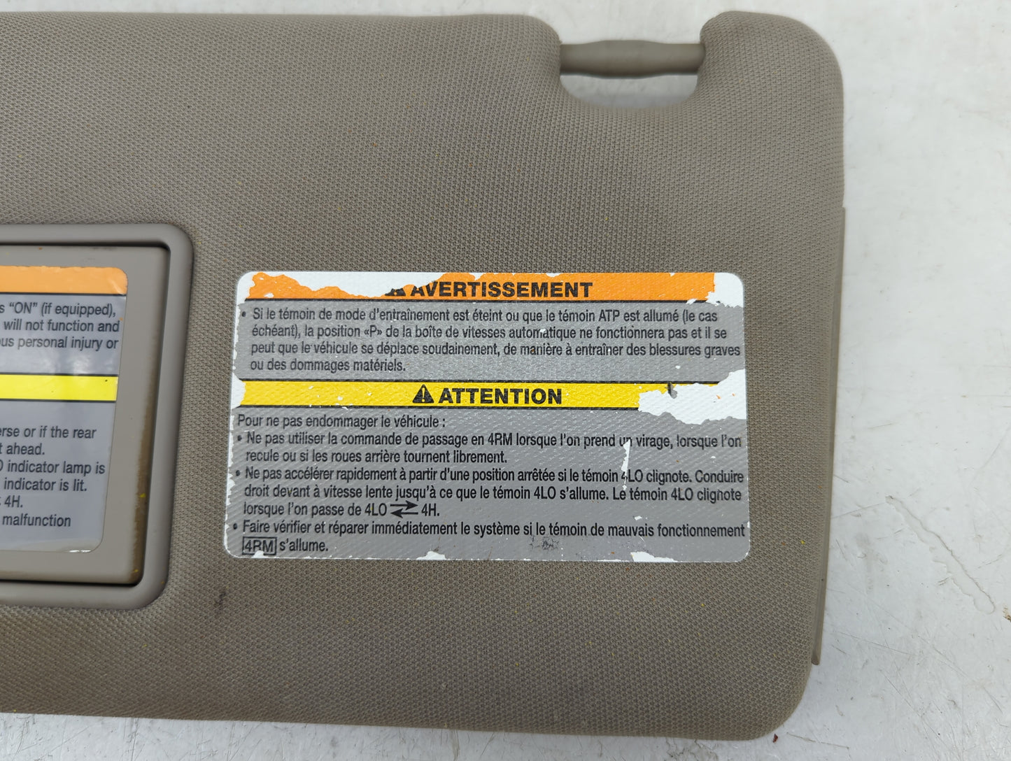 2005-2012 Nissan Pathfinder Sun Visor Shade Replacement Driver Left Mirror Fits Fits 2005 2006 2007 2008 2009 2010 2011 2012