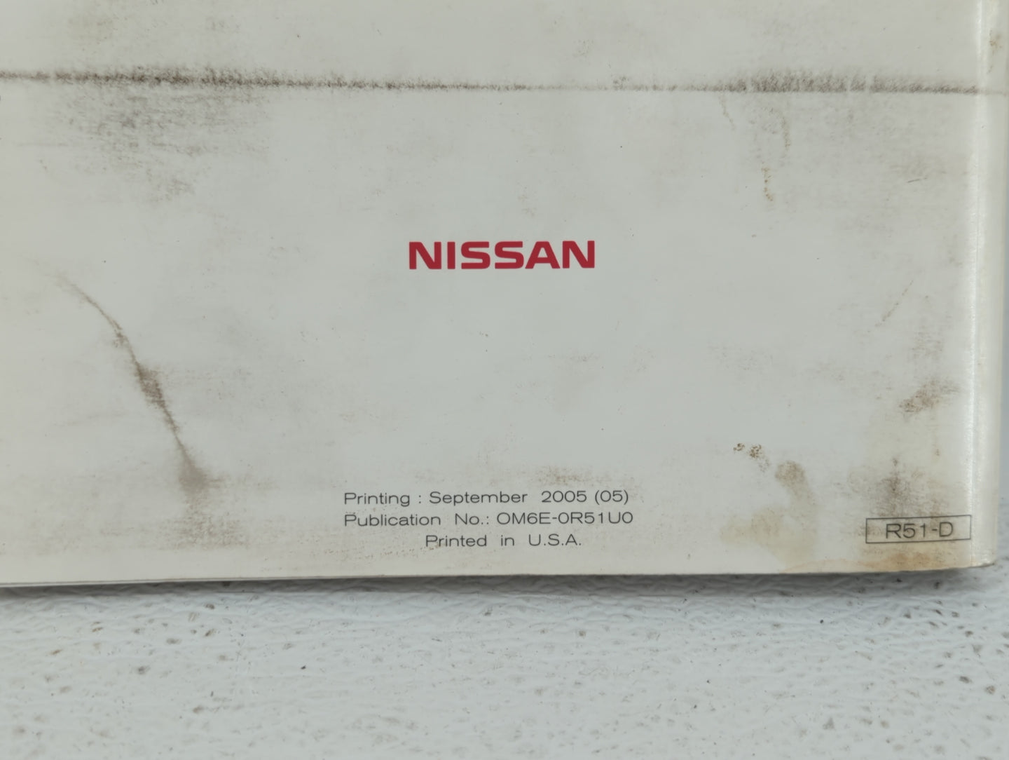 2006 Nissan Pathfinder Owners Manual Book Guide OEM Used Auto Parts - Oemusedautoparts1.com