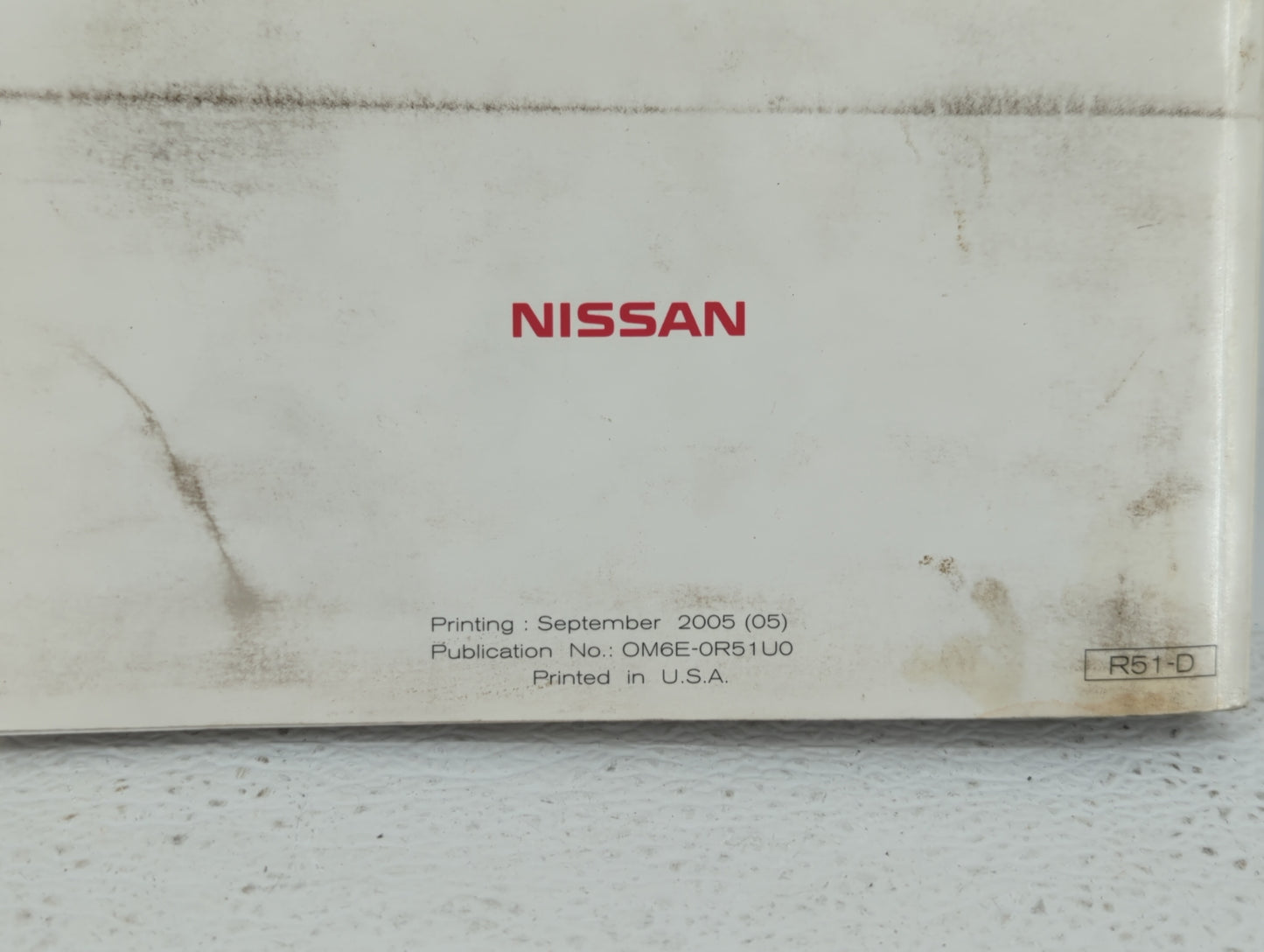 2006 Nissan Pathfinder Owners Manual Book Guide OEM Used Auto Parts - Oemusedautoparts1.com