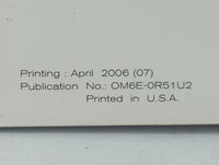2006 Nissan Pathfinder Owners Manual Book Guide OEM Used Auto Parts - Oemusedautoparts1.com