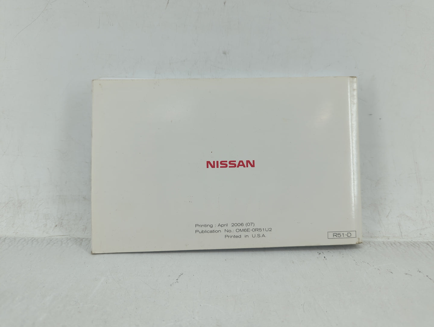 2006 Nissan Pathfinder Owners Manual Book Guide OEM Used Auto Parts - Oemusedautoparts1.com