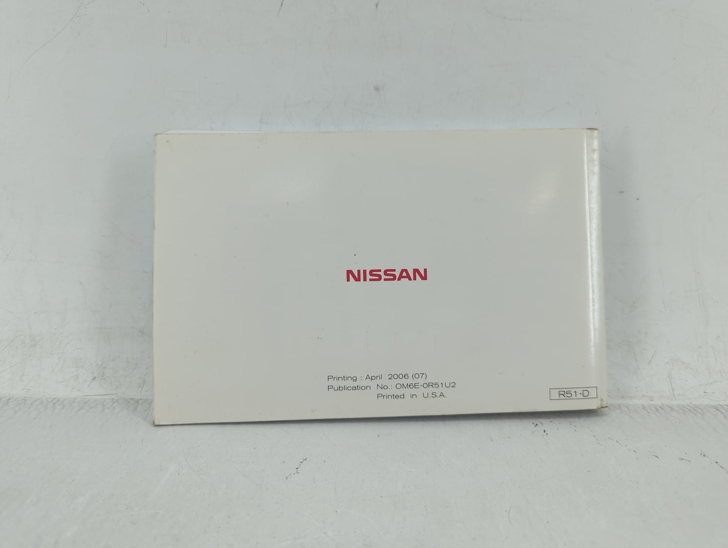 2006 Nissan Pathfinder Owners Manual Book Guide OEM Used Auto Parts - Oemusedautoparts1.com