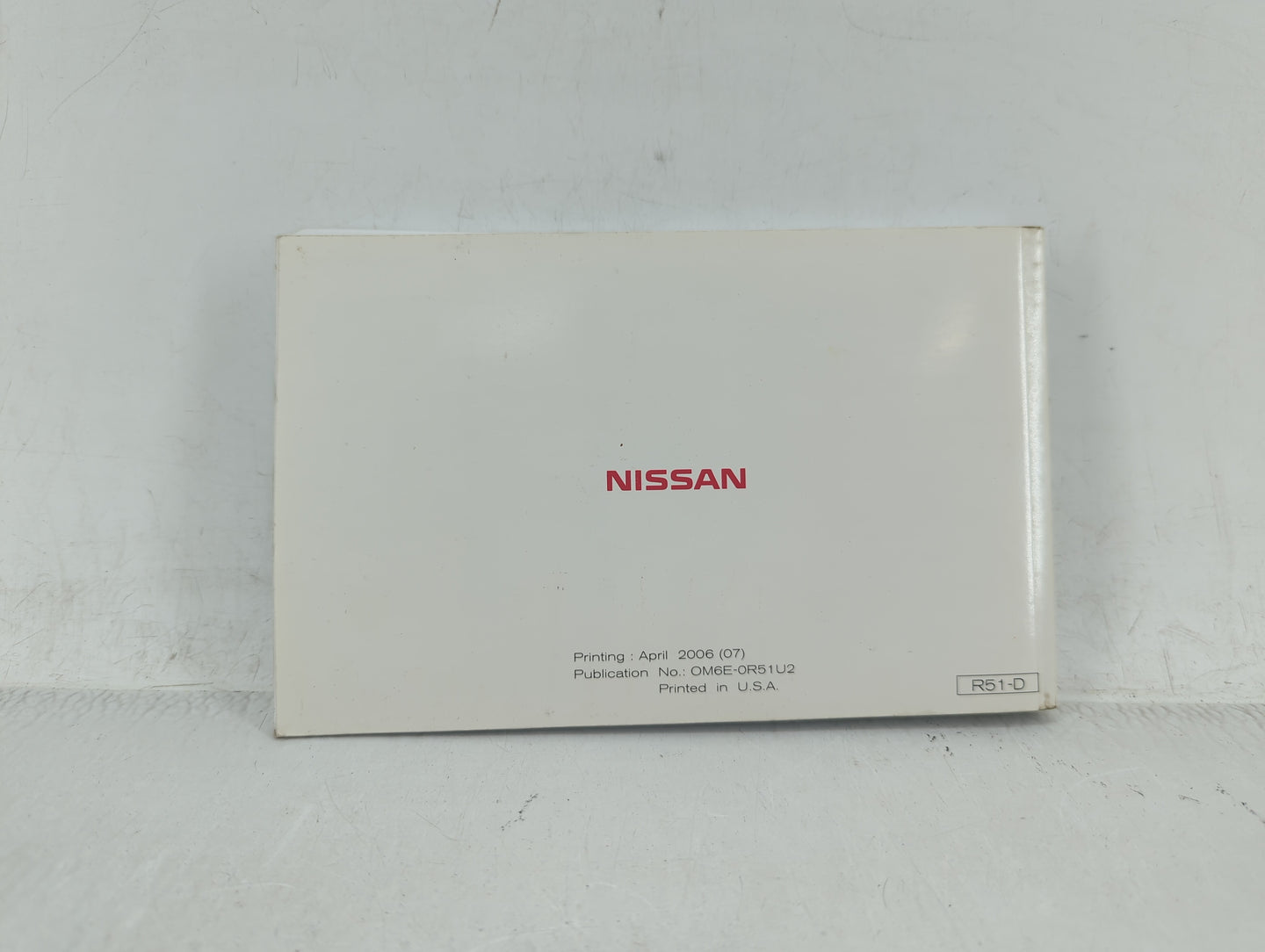 2006 Nissan Pathfinder Owners Manual Book Guide OEM Used Auto Parts - Oemusedautoparts1.com