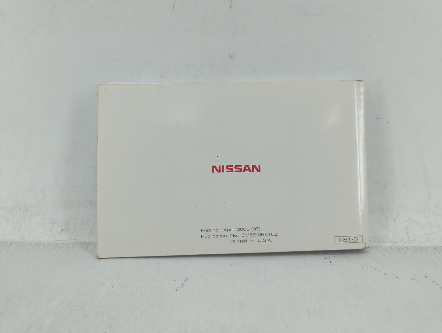 2006 Nissan Pathfinder Owners Manual Book Guide OEM Used Auto Parts - Oemusedautoparts1.com