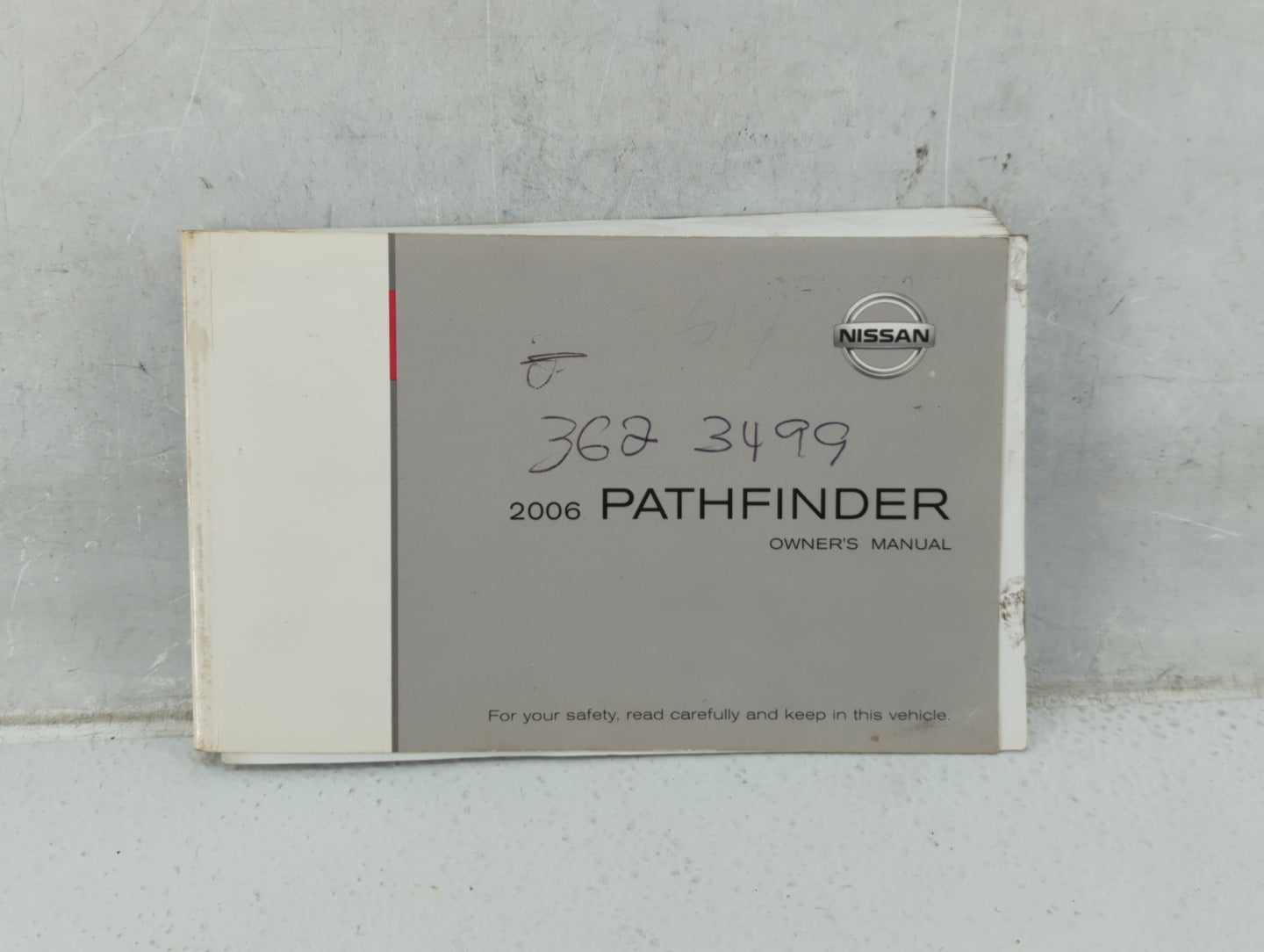 2006 Nissan Pathfinder Owners Manual Book Guide P/N:OM6E-0R51U0 OEM Used Auto Parts - Oemusedautoparts1.com