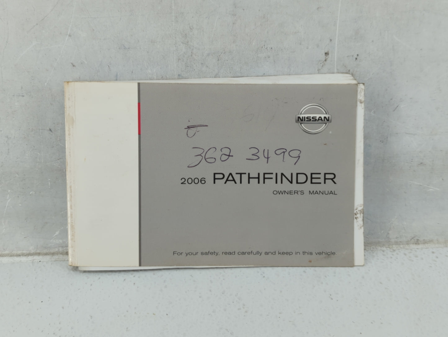 2006 Nissan Pathfinder Owners Manual Book Guide P/N:OM6E-0R51U0 OEM Used Auto Parts - Oemusedautoparts1.com