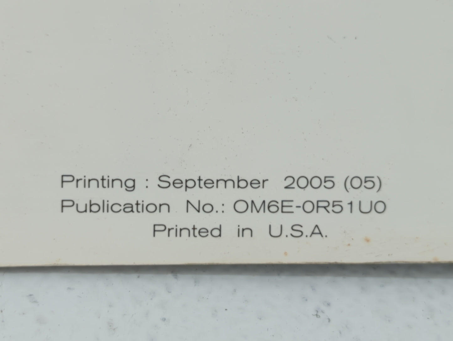 2006 Nissan Pathfinder Owners Manual Book Guide P/N:OM6E-0R51U0 OEM Used Auto Parts - Oemusedautoparts1.com