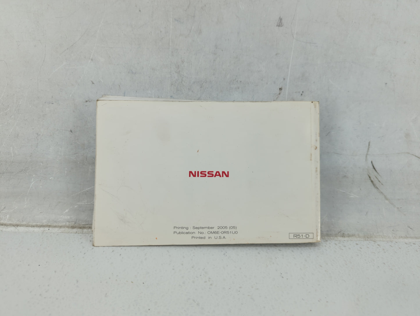 2006 Nissan Pathfinder Owners Manual Book Guide P/N:OM6E-0R51U0 OEM Used Auto Parts - Oemusedautoparts1.com